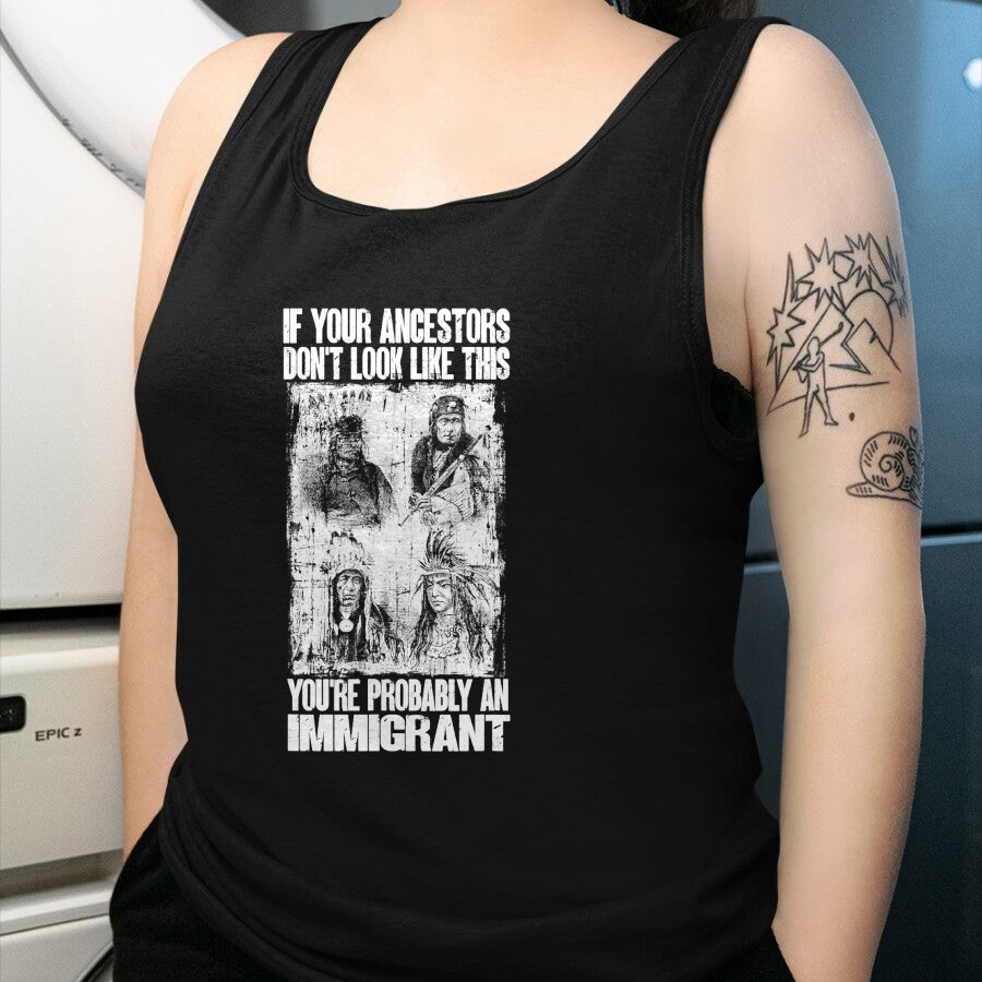 Native American T-Shirts, Vintage Native American Unisex T-Shirt/Hoodie/Sweatshirt HLT00 - Native American You Are Probably An Immigrant Indian