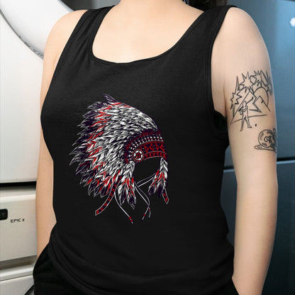Native American T-Shirts, Vintage Native American Unisex T-Shirt/Hoodie/Sweatshirt HLT00 - Indian Headdress - Native American Roots Indigenous
