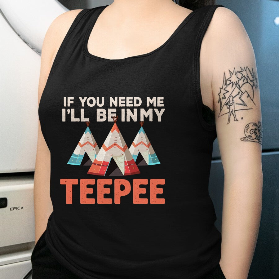 Native American T-Shirts, Vintage Native American Unisex T-Shirt/Hoodie/Sweatshirt HLT00 - Vintage Native American Teepee Indian