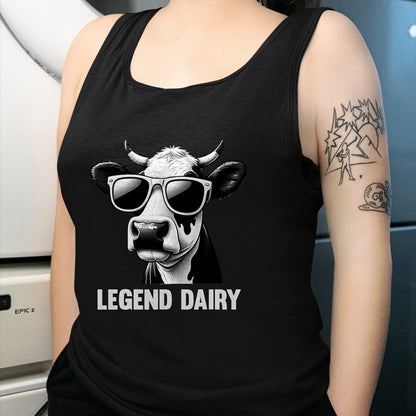 Best Farmer Life Shirt, Funny Farmer UnisexT-Shirt/Hoodie/Sweatshirt HLT00 - Legend Dairy Funny Farmer Cow Farmer Pun Graphic T-Shirt, Men, Black, 3X-Large