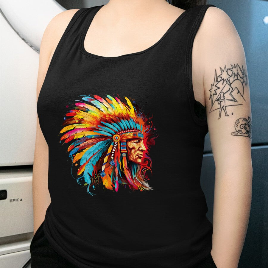 Native American T-Shirts, Vintage Native American Unisex T-Shirt/Hoodie/Sweatshirt HLT00 - Native American Indian Headdress design Tees Men Women