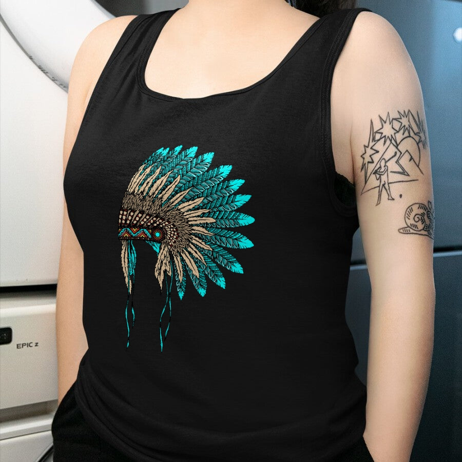 Native American T-Shirts, Vintage Native American Unisex T-Shirt/Hoodie/Sweatshirt HLT00 - Native American Indian Headdress Costume Jewelry Decor