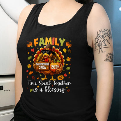 Best Thanksgiving Family Shirt , Funny Thanksgiving UnisexT-Shirt/Hoodie/Sweatshirt HLT00 - Family Thanksgiving 2026 Thanksgiving Crew Turkey Matching T-Shirt (4)