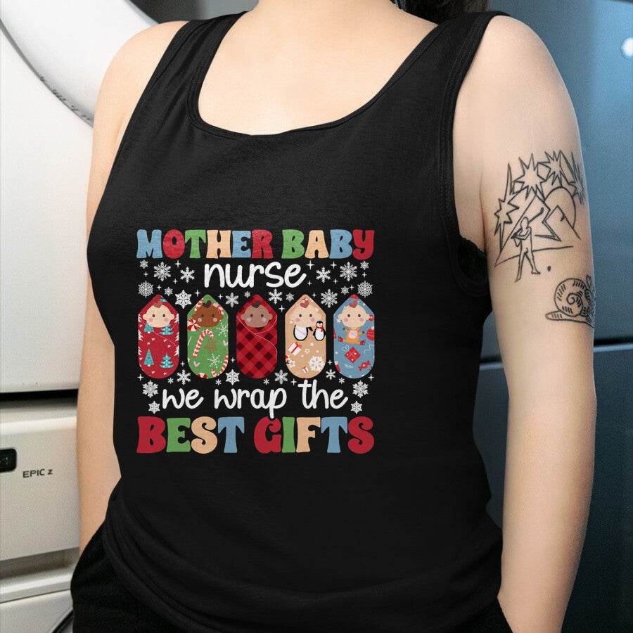 Funny Nurse Shirt, Nurse Unisex T-Shirt/Hoodie/Sweatshirt HLT00 - Christmas Mother Baby Nurse Xmas Party Mom Baby Nurse T-Shirt