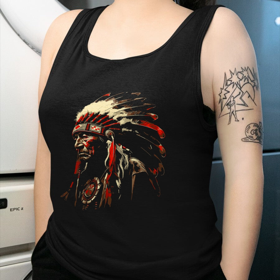 Native American T-Shirts, Vintage Native American Unisex T-Shirt/Hoodie/Sweatshirt HLT00 - Retro Native American Indian Headdress Vintage Men Graphic