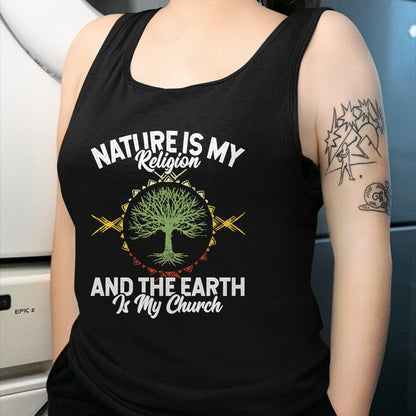 Native American T-Shirts, Vintage Native American Unisex T-Shirt/Hoodie/Sweatshirt HLT00 - Nature Is My Religion Earth Is My Church Native American Day