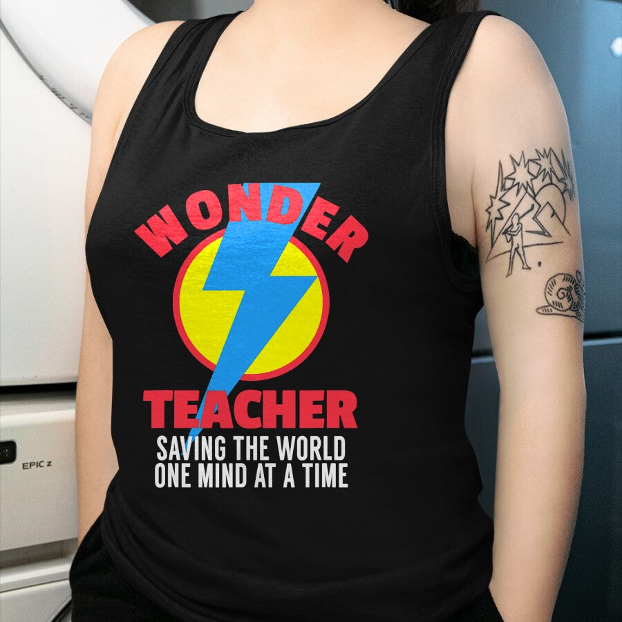Best Teacher Shirt, Funny Teacher UnisexT-Shirt/Hoodie/Sweatshirt HLT00 - Wonder Teacher Costume Shirt  Teacher Halloween Costume Tee T-Shirt