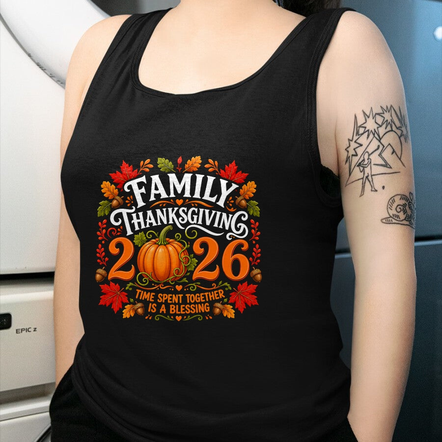 Best Thanksgiving Family Shirt , Funny Thanksgiving UnisexT-Shirt/Hoodie/Sweatshirt HLT00 - Family Thanksgiving 2026 Thanksgiving Crew Matching Group T-Shirt