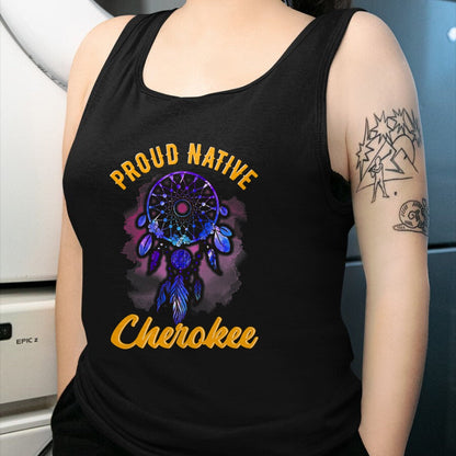 Native American T-Shirts, Vintage Native American Unisex T-Shirt/Hoodie/Sweatshirt HLT00 - Proud To Be Cherokee Native American Indian