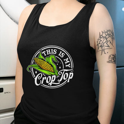 Best Farmer Life Shirt, Funny Farmer UnisexT-Shirt/Hoodie/Sweatshirt HLT00 - Womens This is My Crop Top Funny Farmer Farming Corn T-Shirt