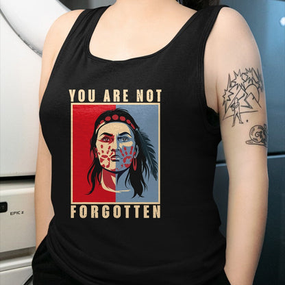 Native American T-Shirts, Vintage Native American Unisex T-Shirt/Hoodie/Sweatshirt HLT00 - You Are Not Forgotten Mmiw Awareness Native American Indian