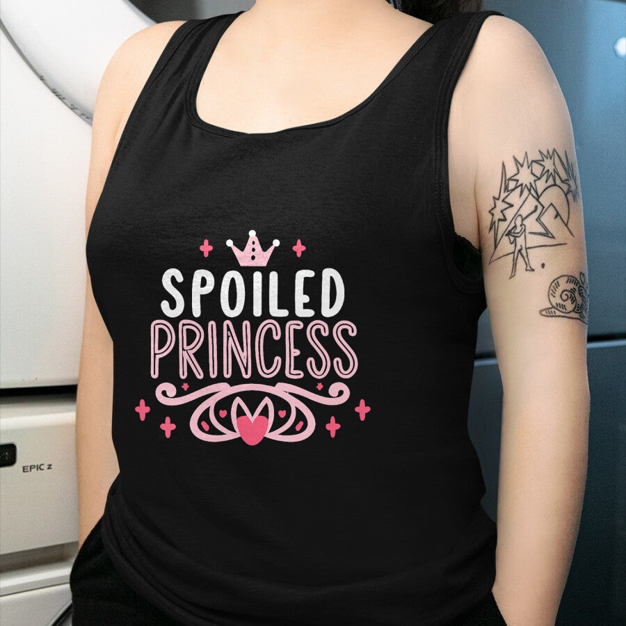 Best Wife Shirt, Wife and Husband Unisex T-Shirt/Hoodie/Sweatshirt HLT00 - Spoiled Princess Funny Women, Girl, Spoiled V-Neck T-Shirt