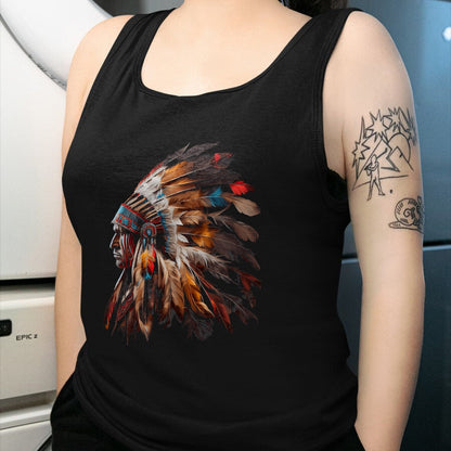 Native American T-Shirts, Vintage Native American Unisex T-Shirt/Hoodie/Sweatshirt HLT00 - Native American Indian Headdress Graphic Tees Men Women
