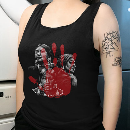 Native American T-Shirts, Vintage Native American Unisex T-Shirt/Hoodie/Sweatshirt HLT00 - Native American Indigenous Red Hand Indian Blood Themed (4)