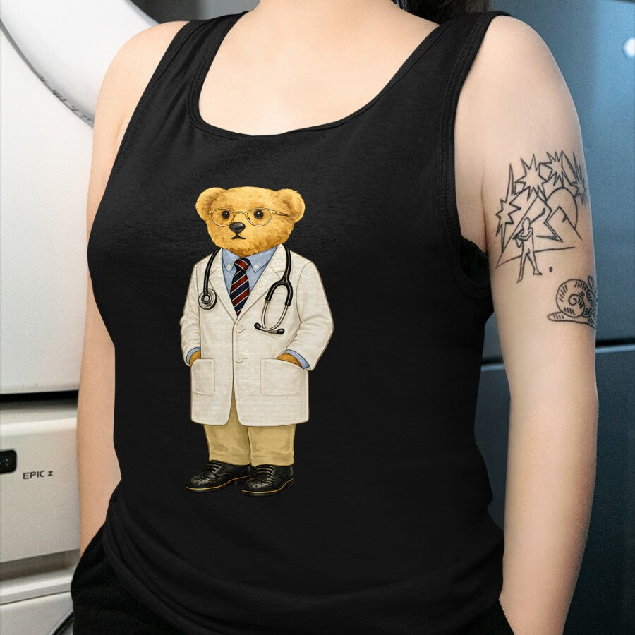 Best Doctor Shirt, Funny Doctor UnisexT-Shirt/Hoodie/Sweatshirt HLT00 - Gift for Doctor Bear with Glasses Teddy T-Shirt