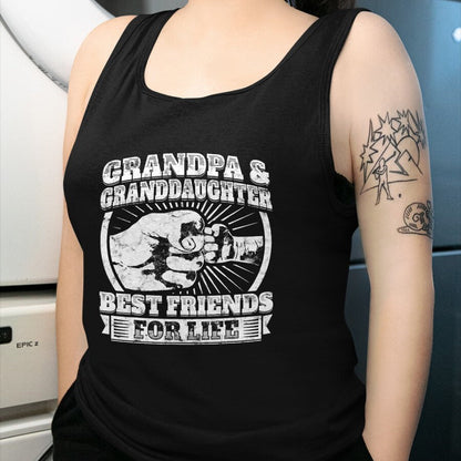 Best Grandpa Shirt, Proud Grandpa Unisex T-Shirt/Hoodie/Sweatshirt HLT00 -Grandpa Granddaughter Gift Family Shirt Grandad Fist Bump T-Shirt