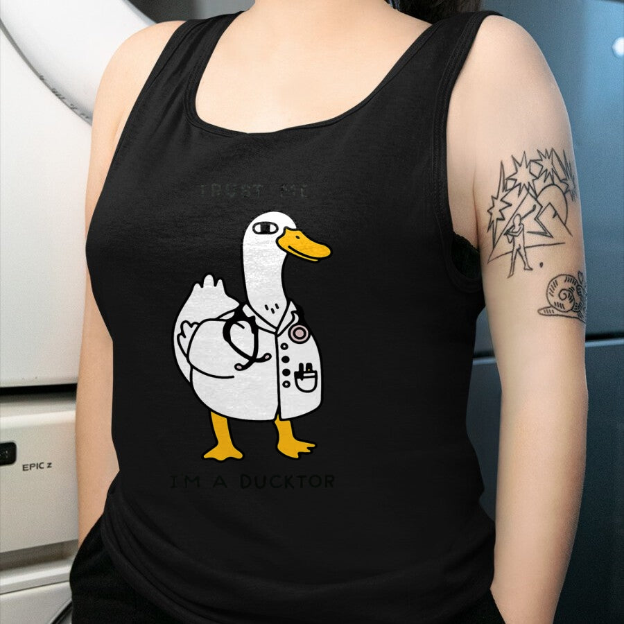 Best Doctor Shirt, Funny Doctor UnisexT-Shirt/Hoodie/Sweatshirt HLT00 - Trust Me Funny I_m A Ducktor - Doctor Sayings T-Shirt
