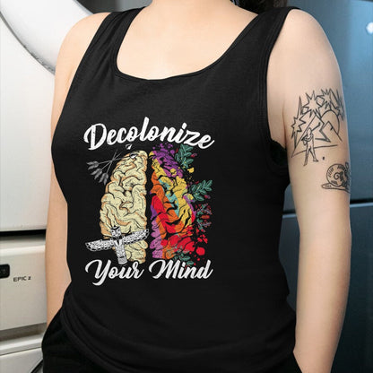 Native American T-Shirts, Vintage Native American Unisex T-Shirt/Hoodie/Sweatshirt HLT00 - Decolonize Your Mind Indigenous People Native American