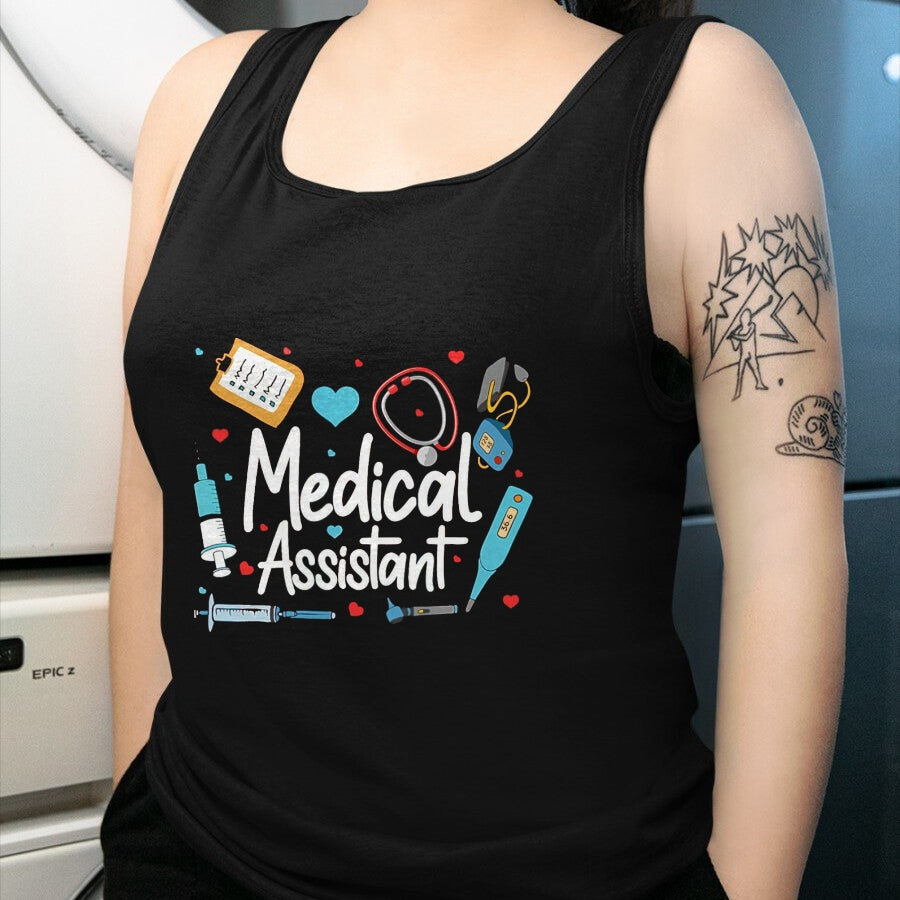 Best Doctor Shirt, Funny Doctor UnisexT-Shirt/Hoodie/Sweatshirt HLT00 - Medical Assistant MA CMA Nursing Doctor Assistant Student T-Shirt, Men, Black, Large