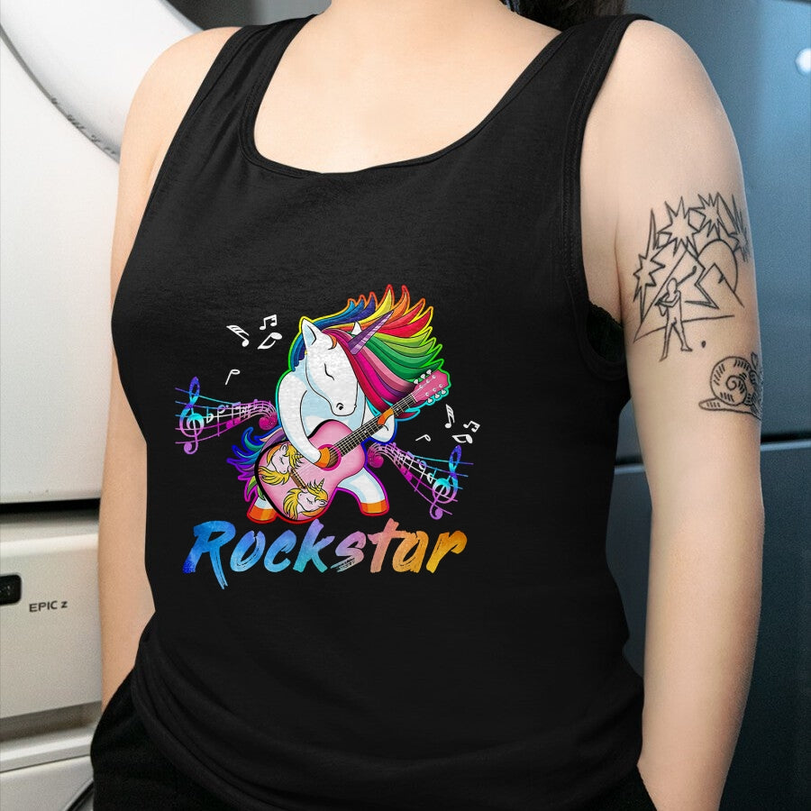 Guitar Lover Shirt, Funny Guitar UnisexT-Shirt/Hoodie/Sweatshirt HLT00 - Unicorn Rock Star Guitar Rockin_ Music Singer T-Shirt