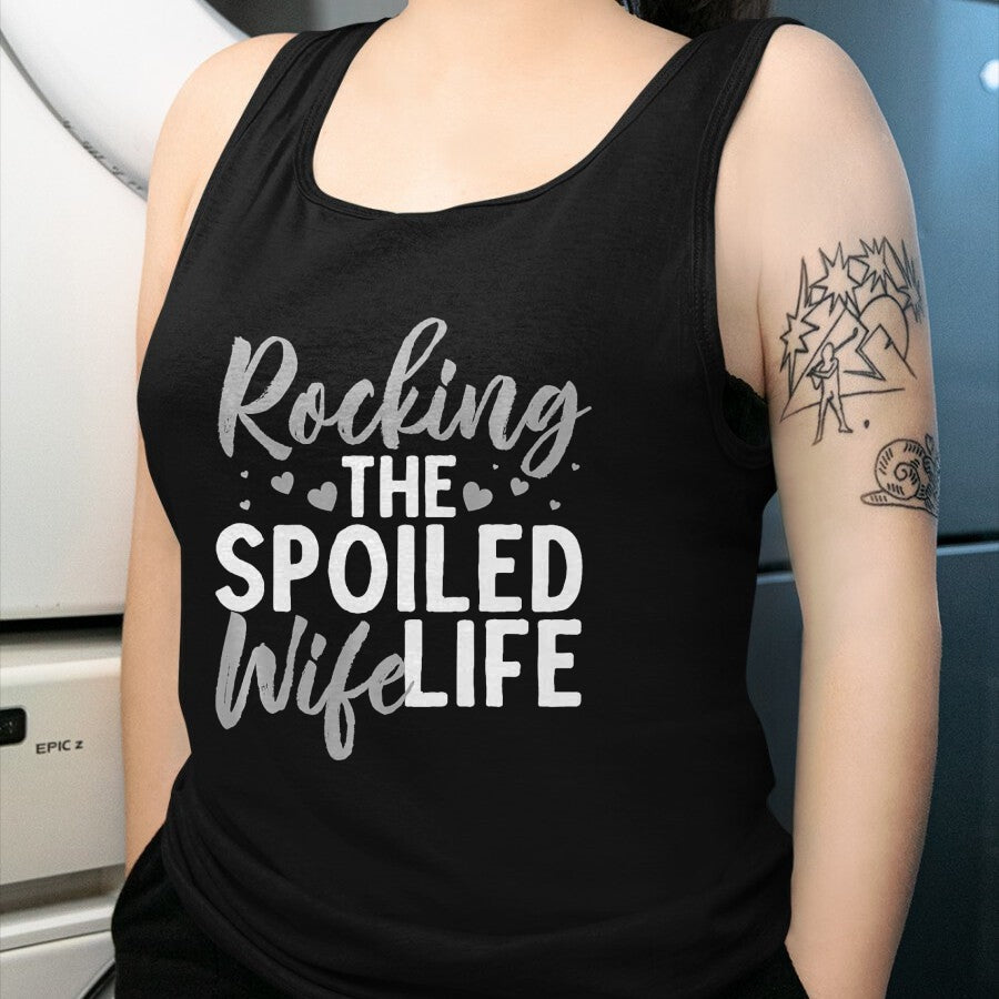 Best Wife Shirt, Wife and Husband Unisex T-Shirt/Hoodie/Sweatshirt HLT00 - Gift for wife T shirt, spoiled wife   Funny Spoiled Wife Art For Women Husband Spoiled Wife Life Pre (4)