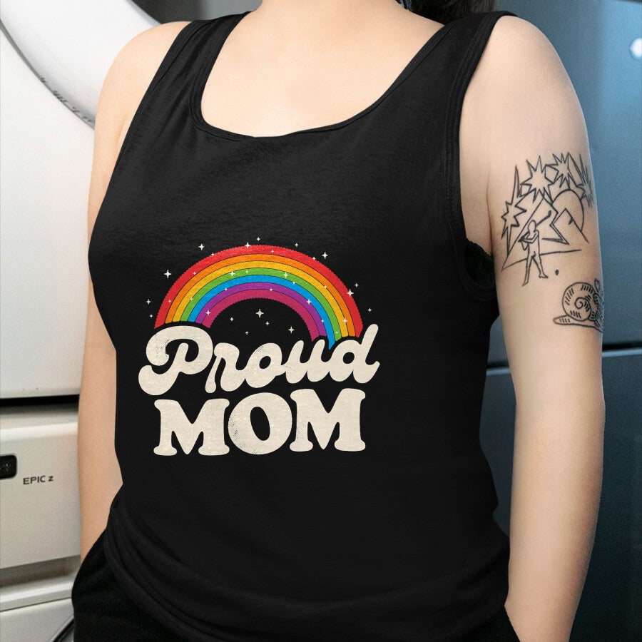 Gift for Mom Shirt, Funny Mom Unisex T-Shirt/Hoodie/Sweatshirt HLT00 - LGBTQ Proud Mom Gay Pride LGBT Ally Rainbow Mothers Day T-Shirt