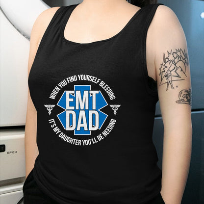 Gift for Dad Shirt, Funny Dad Unisex T-Shirt/Hoodie/Sweatshirt HLT00 – EMT Father Proud Emergency Medical Technician Dad T-Shirt