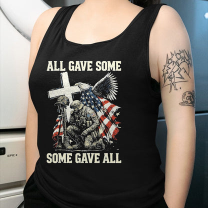 Proud Veteran Shirt, Funny Veteran UnisexT-Shirt/Hoodie/Sweatshirt HLT00 - All Gave Some Some Gave All Patriotic Veteran Design T-Shirt, Men, Black, 3X-Large