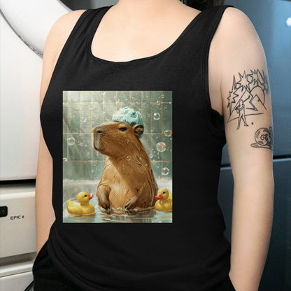 Cute Capybara Shirt, Funny Capybara Unisex T-Shirt/Hoodie/Sweatshirt HLT00 - Funny Graphic Capybara Long Sleeve T-Shirt (18)