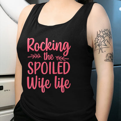 Best Wife Shirt, Wife and Husband Unisex T-Shirt/Hoodie/Sweatshirt HLT00 - Gift for wife T shirt, spoiled wife   Funny Spoiled Wife Art For Women Girls Husband Spoiled Wife Pr (9)