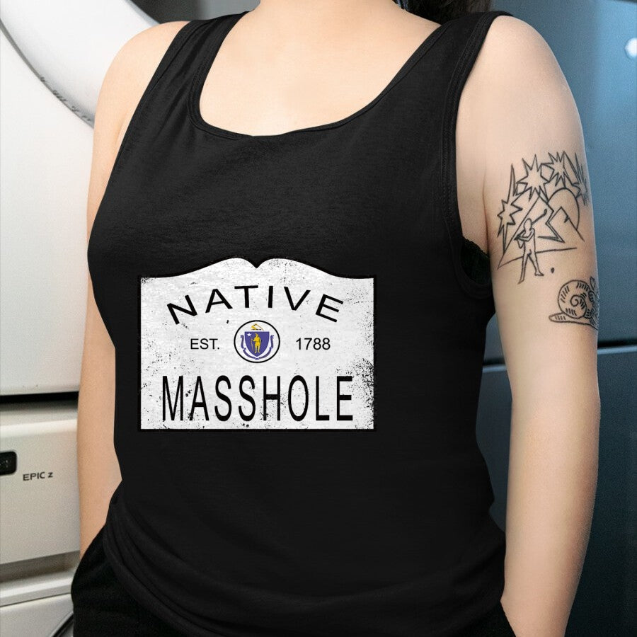 Native American T-Shirts, Vintage Native American Unisex T-Shirt/Hoodie/Sweatshirt HLT00 - Native Masshole Massachusetts MA 1788 Vintage Distressed