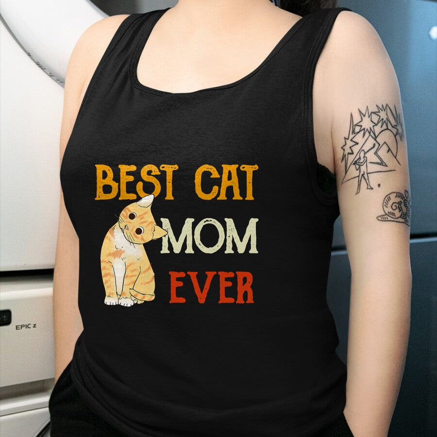 Cat Love Shirt, Funny Cat Lover Gift UnisexT-Shirt/Hoodie/Sweatshirt HLT00 - Vintage cat Best cat mom Ever Meow with My cat Funny Kitty T-Shirt (1)