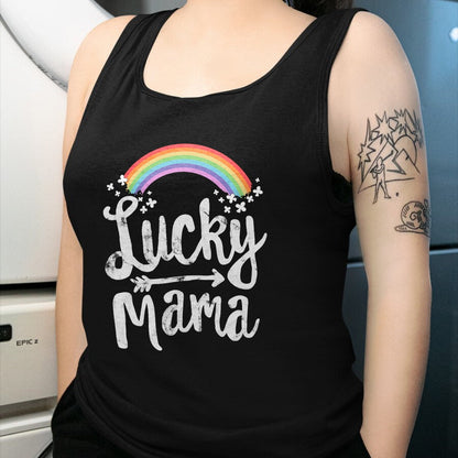 Gift for Mom Shirt, Funny Mom Unisex T-Shirt/Hoodie/Sweatshirt HLT00 - Lucky Mama Family St Patricks Day T-Shirt Mom Mothers Day T-Shirt