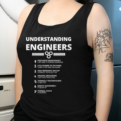 Best Mechanic Life Shirt, Funny Mechanic UnisexT-Shirt/Hoodie/Sweatshirt HLT00 - Understanding Engineers - Funny Sarcastic Engineering Gift T-Shirt Small