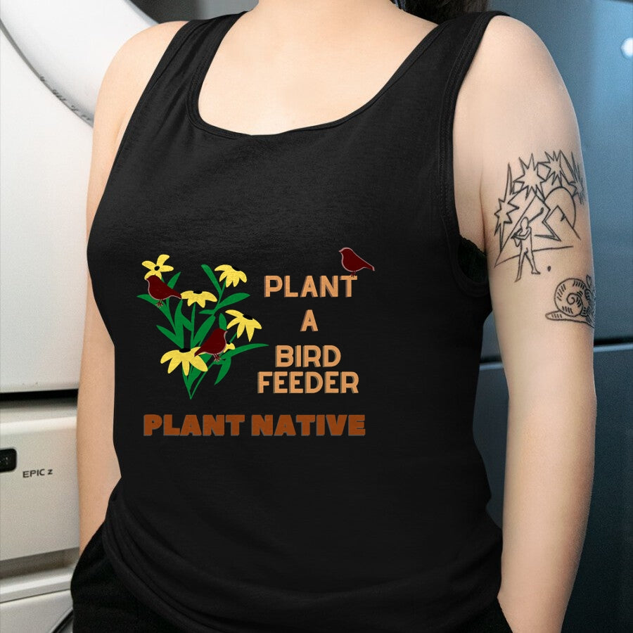 Native American T-Shirts, Vintage Native American Unisex T-Shirt/Hoodie/Sweatshirt HLT00 - Plant a Birdfeeder- Plant Native