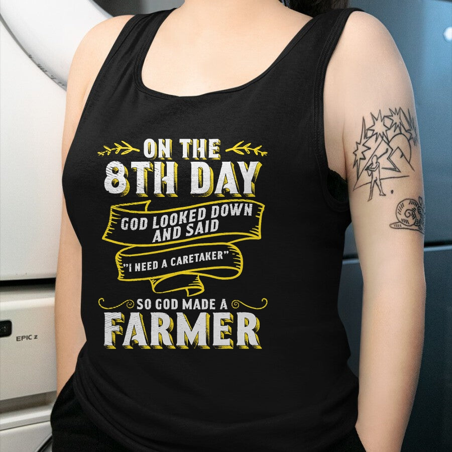 Best Farmer Life Shirt, Funny Farmer UnisexT-Shirt/Hoodie/Sweatshirt HLT00 - So God Made a Farmer Farming Agriculture T-Shirt