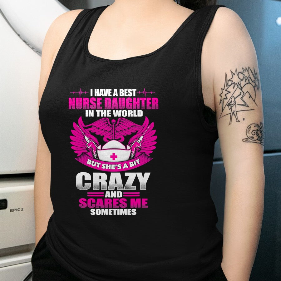 Funny Nurse Shirt, Nurse Unisex T-Shirt/Hoodie/Sweatshirt HLT00 - Nurses Mom Have Best Nurse Daughter In The World Mothers Day T-Shirt