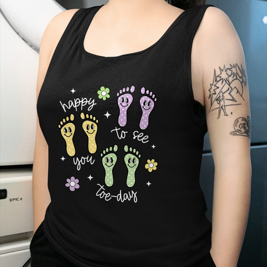 Best Doctor Shirt, Funny Doctor UnisexT-Shirt/Hoodie/Sweatshirt HLT00 - Happy to See You Today Podiatry Foot Doctor Podiatrist Nurse T-Shirt