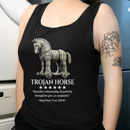 Best Horse Lover Shirt , Funny Horse UnisexT-Shirt/Hoodie/Sweatshirt HLT00 - Trojan Horse King Priam 1184 BC Ancient Greek History Meme T-Shirt
