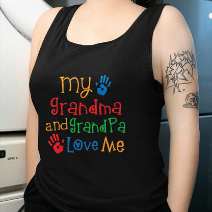 Best Grandpa Shirt, Proud Grandpa Unisex T-Shirt/Hoodie/Sweatshirt HLT00 - Grandma And Grandpa Love Me T-shirt Grandchild Tee T-Shirt