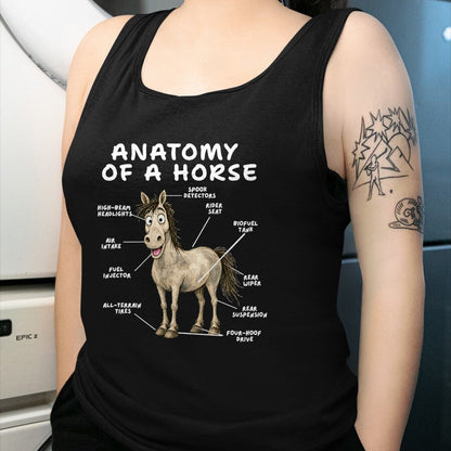 Best Horse Lover Shirt , Funny Horse UnisexT-Shirt/Hoodie/Sweatshirt HLT00 - Funny Horse Anatomy Equestrian Stable Life Humor T-Shirt