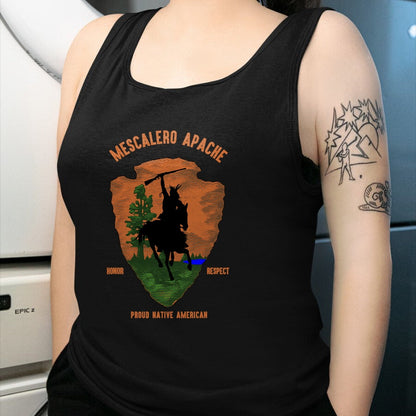 Native American T-Shirts, Vintage Native American Unisex T-Shirt/Hoodie/Sweatshirt HLT00 - MESCALERO APACHE Tribe Native American Indian Retro Arrow