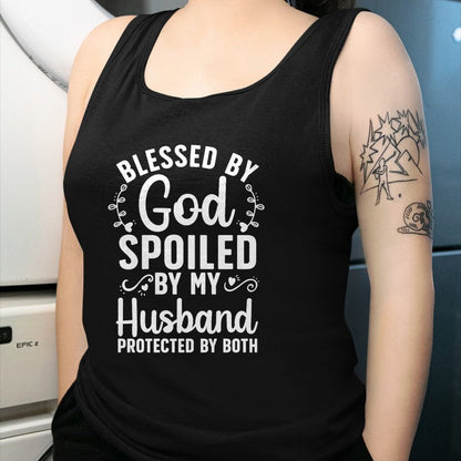 Best Wife Shirt, Wife and Husband Unisex T-Shirt/Hoodie/Sweatshirt HLT00 - Gift for wife T shirt, spoiled wife   Funny Spoiled Wife Art For Women Girls Husband Spoiled Wife Pr (11)
