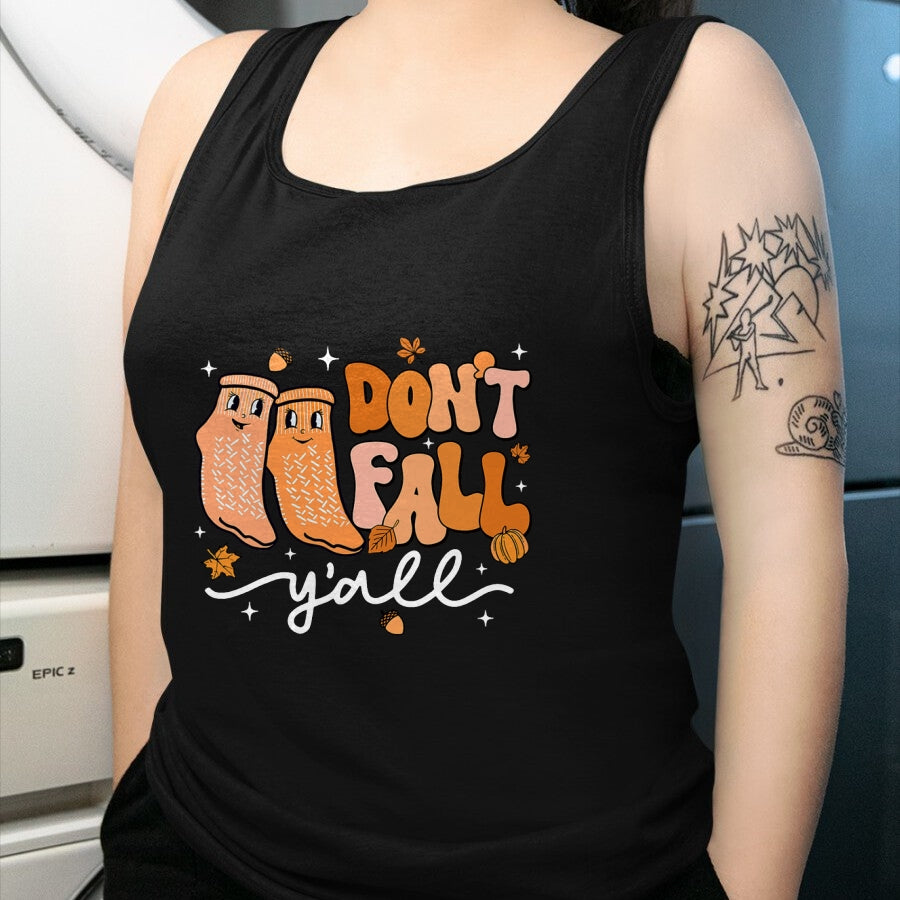 Funny Nurse Shirt, Nurse Unisex T-Shirt/Hoodie/Sweatshirt HLT00 - Don't Fall Y'all Fall Prevention Fall Physical Therapy Nurse T-Shirt