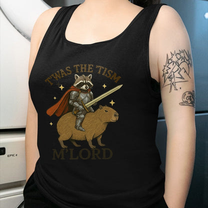 Cute Capybara Shirt, Funny Capybara Unisex T-Shirt/Hoodie/Sweatshirt HLT00 - TWAS The Tism M Lord Funny Raccoon Vintage Capybara Autism T-Shirt