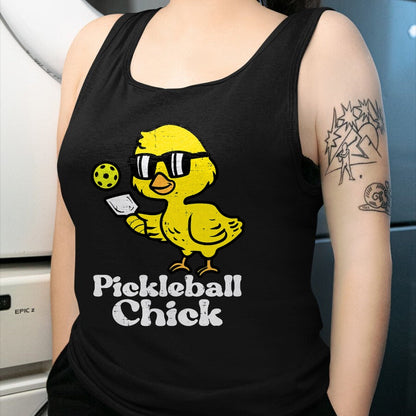 Funny Pickleball Shirt, Pickleball Lover Unisex T-Shirt/Hoodie/Sweatshirt HLT00 - Pickleball Chick Funny Pickle Ball Women Girls Kids Toddler T-Shirt