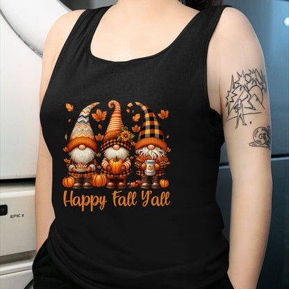 Best Thanksgiving Family Shirt , Funny Thanksgiving UnisexT-Shirt/Hoodie/Sweatshirt HLT00 - Happy Fall Y'all Gnome Pumpkin Autumn Thanksgiving Men Women T-Shirt