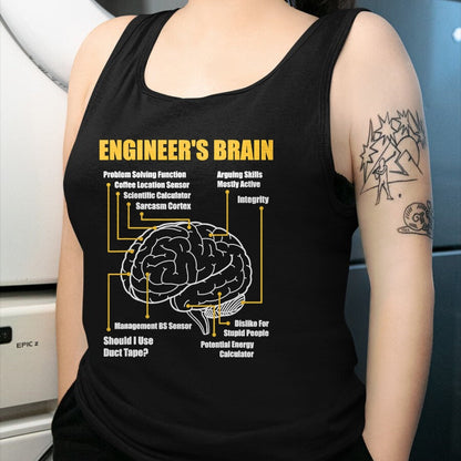 Best Mechanic Life Shirt, Funny Mechanic UnisexT-Shirt/Hoodie/Sweatshirt HLT00 - Engineer's Brain - Funny Sarcastic Engineering Gift Short Sleeve T-Shirt