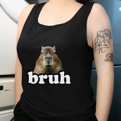 Cute Capybara Shirt, Funny Capybara Unisex T-Shirt/Hoodie/Sweatshirt HLT00 - Mens Womens Kids Meme Lover Bruh Capybara T-Shirt