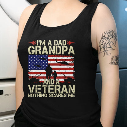 Best Grandpa Shirt, Proud Grandpa Unisex T-Shirt/Hoodie/Sweatshirt HLT00 - I'm A Dad Grandpa And Veteran Fathers Day Papa Grandpa Gifts T-Shirt